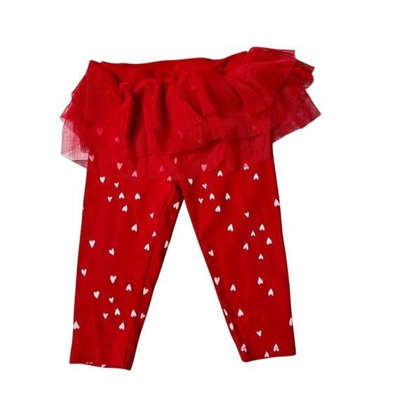 Just One You by Carter's Tutu Tulle Heart Red Leggings 9 months Balletcore Baby - Picture 1 of 7